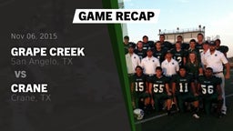 Recap: Grape Creek  vs. Crane  2015