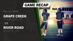 Recap: Grape Creek  vs. River Road  2016