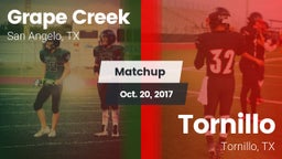 Matchup: Grape Creek High vs. Tornillo  2017