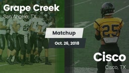 Matchup: Grape Creek High vs. Cisco  2018