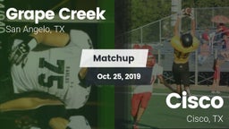 Matchup: Grape Creek High vs. Cisco  2019