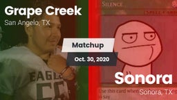 Matchup: Grape Creek High vs. Sonora  2020