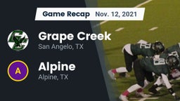 Recap: Grape Creek  vs. Alpine  2021