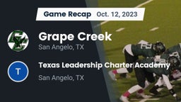 Recap: Grape Creek  vs. Texas Leadership Charter Academy  2023