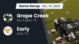 Recap: Grape Creek  vs. Early  2023