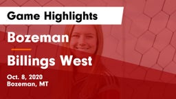 Bozeman  vs Billings West  Game Highlights - Oct. 8, 2020