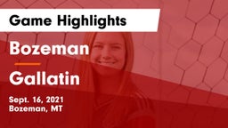 Bozeman  vs Gallatin  Game Highlights - Sept. 16, 2021