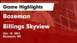 Bozeman  vs Billings Skyview  Game Highlights - Oct. 19, 2021