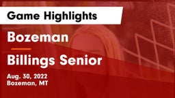 Bozeman  vs Billings Senior  Game Highlights - Aug. 30, 2022