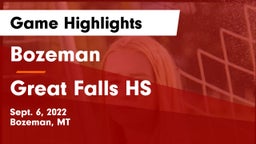 Bozeman  vs Great Falls HS Game Highlights - Sept. 6, 2022