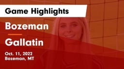 Bozeman  vs Gallatin  Game Highlights - Oct. 11, 2022