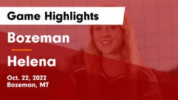 Bozeman  vs Helena  Game Highlights - Oct. 22, 2022