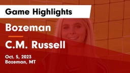 Bozeman  vs C.M. Russell  Game Highlights - Oct. 5, 2023