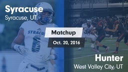 Matchup: Syracuse  vs. Hunter  2016