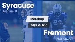 Matchup: Syracuse  vs. Fremont  2017