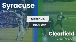 Matchup: Syracuse  vs. Clearfield  2017