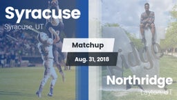 Matchup: Syracuse  vs. Northridge  2018