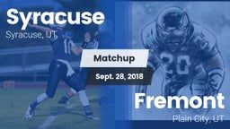 Matchup: Syracuse  vs. Fremont  2018