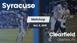 Matchup: Syracuse  vs. Clearfield  2018
