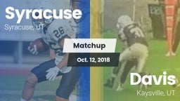 Matchup: Syracuse  vs. Davis  2018