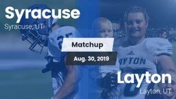 Matchup: Syracuse  vs. Layton  2019