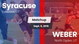 Matchup: Syracuse  vs. WEBER  2019