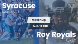 Matchup: Syracuse  vs. Roy Royals 2019