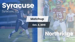 Matchup: Syracuse  vs. Northridge  2019