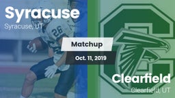 Matchup: Syracuse  vs. Clearfield  2019