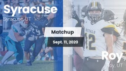Matchup: Syracuse  vs. Roy  2020