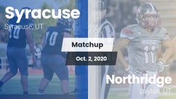 Matchup: Syracuse  vs. Northridge  2020