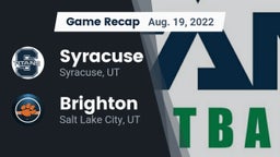 Recap: Syracuse  vs. Brighton  2022