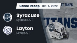 Recap: Syracuse  vs. Layton  2022