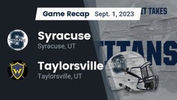 Recap: Syracuse  vs. Taylorsville  2023