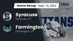 Recap: Syracuse  vs. Farmington  2023