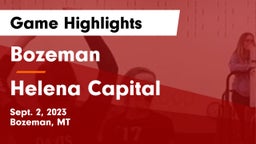 Bozeman  vs Helena Capital  Game Highlights - Sept. 2, 2023