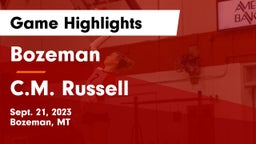 Bozeman  vs C.M. Russell  Game Highlights - Sept. 21, 2023