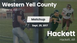 Matchup: Western Yell County  vs. Hackett  2017