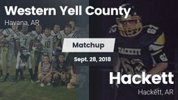 Matchup: Western Yell County  vs. Hackett  2018