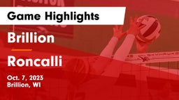 Brillion  vs Roncalli  Game Highlights - Oct. 7, 2023