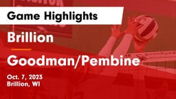 Brillion  vs Goodman/Pembine Game Highlights - Oct. 7, 2023