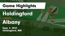 Holdingford  vs Albany  Game Highlights - Sept. 3, 2019