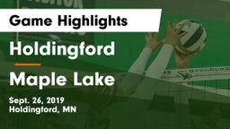 Holdingford  vs Maple Lake  Game Highlights - Sept. 26, 2019