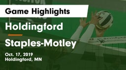 Holdingford  vs Staples-Motley  Game Highlights - Oct. 17, 2019
