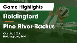 Holdingford  vs Pine River-Backus Game Highlights - Oct. 21, 2021