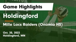 Holdingford  vs Mille Lacs Raiders (Onamia HS) Game Highlights - Oct. 20, 2022