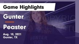 Gunter  vs Peaster  Game Highlights - Aug. 10, 2021