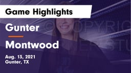 Gunter  vs Montwood  Game Highlights - Aug. 13, 2021