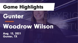 Gunter  vs Woodrow Wilson  Game Highlights - Aug. 13, 2021