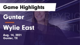 Gunter  vs Wylie East  Game Highlights - Aug. 14, 2021